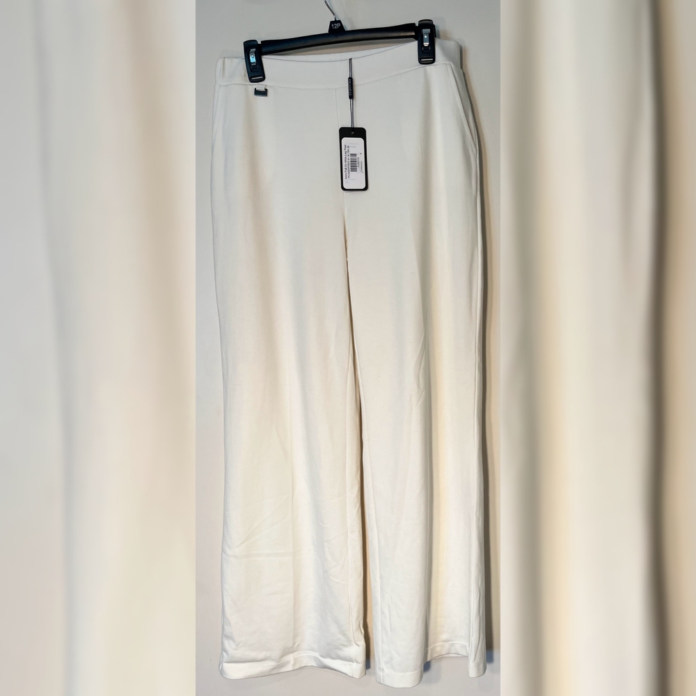Elegant Cream Wide Leg Pants